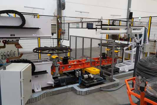 Solda Espiral Para Grades Redondas Com Alimentação Automática De Arame